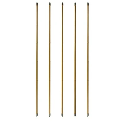 Imagen de Windhager Varilla de Acero con Aspecto bambú, Juego Varillas Acero, Soporte para Plantas, Bastones Tomate, marrón, 5 Unidades, 120 cm, 89133