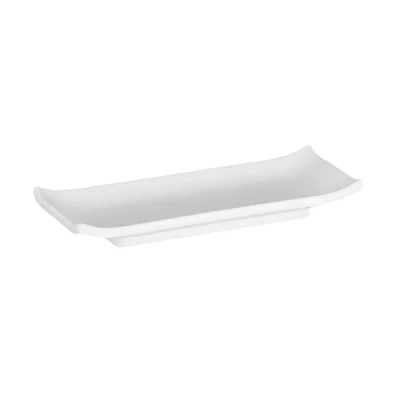 Imagen de Horeca Products Bandeja Rectangular/sushiboard ca. 22,5 x 9,5 cm, Altura 3 melamina, Color Blanco
