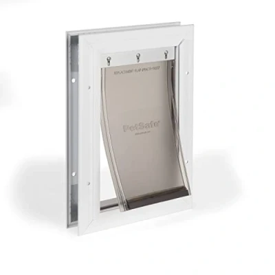 Imagen de PetSafe Staywell Puerta Pequeña para Perros y Gatos Gatera de Aluminio Condiciones Climáticas Extremas, Sistema Bloqueo, Solapa Aislante, Fácil Instalar No Apta Vidrio S