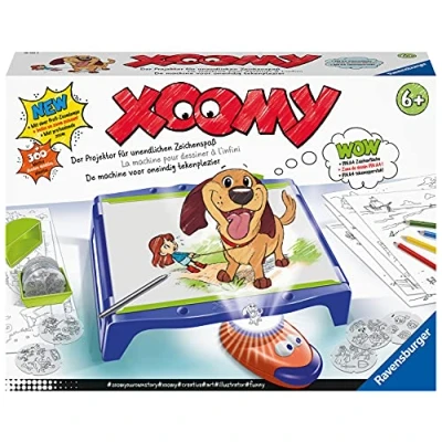 Imagen de Ravensburger Xoomy Maxi A4 18135 Aprender a Dibujar, Dibujo Creativo y Pintura para niños Partir de 6 años, Juego con más 300 Motivos una diversión Infinita Caracteres
