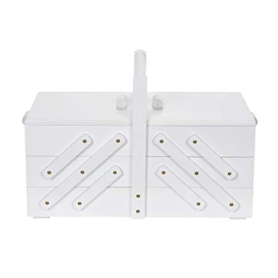 Imagen de Prym 612581 Caja de coser (madera L), color blanco