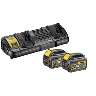 Imagen de DeWalt DCB132T2 QW Kit de 2 baterías carril XR Flexvolt 54 V / 18 Li ion 6, 0 Ah y cargador doble 14, 4 10, 8