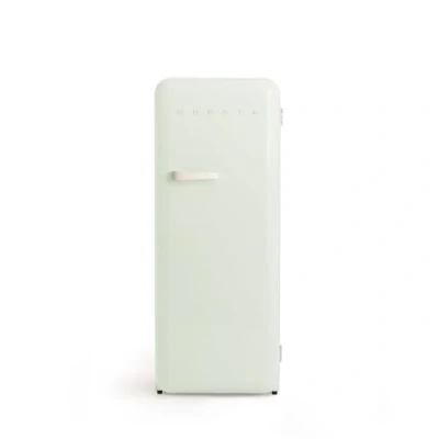 Imagen de CREATE / RETRO FRIDGE 150 OFF WHITE/Frigorífico verde pastel maneta blanco roto con congelador 281L 102W, bajo consumo, 150cm, 3 estantes, regulador temperatura, botellero, 60x60x150cm