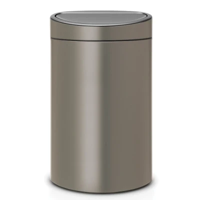 Imagen de Brabantia Twin Bin, Cubo de Basura, Stainless Steel, Platinum, 10 + 23L