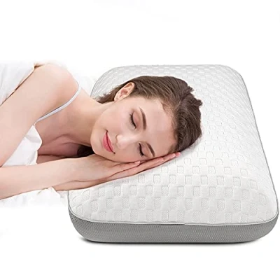 Imagen de Fityou Almohada Viscoelástica, Cervical, refrescante Ergonómica con Memoria, para dormir profundamente, Diseño de doble cara, Funda lavable, 70 x 40 cm