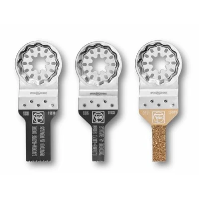 Imagen de FEIN Combo Starlock MINI CUT3 accesorios, ideales para escotaduras pequeñas y trabajos en espacios estrechos, Adecuados todas las MultiTools, alojamiento Starlock, 100% Calidad