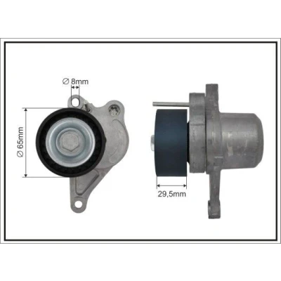 Imagen de CAFFARO 132399SP Brazo tensor, correa trapecial poli V RENAULT: ESPACE 4, MASTER 3, LAGUNA 2 Grandtour, NISSAN: Qashqai / Qashqai+2 I