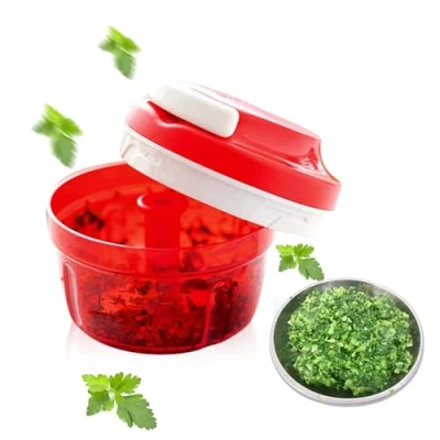 Imagen de Cortador de cebolla manual TOATELU 300 ml, multipicadora cebolla, picadora con cuerda, ajos, universal, accesorios cocina