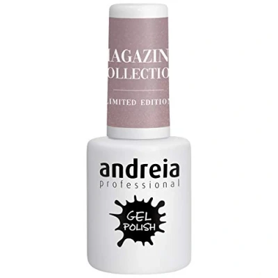 Imagen de Andreia Pintauñas Semipermanentes Esmalte Semipermanente Profesional para Uñas de Gel Manicura con Brillo Intenso que Dura Hasta 4 Semanas Color MZ6 Gris Desnudo 10,5ml