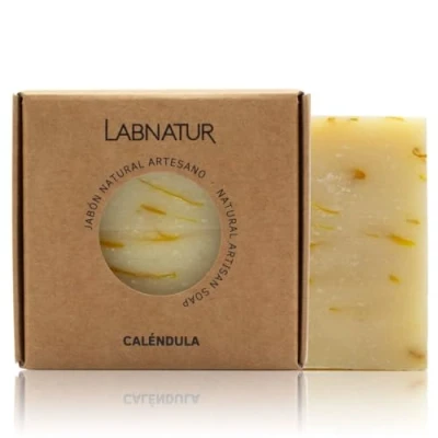 Imagen de JABON NATURAL LABNATUR PREMIUM 100g CALENDULA. 100% VEGANOCon Aceite de Oliva y Coco.