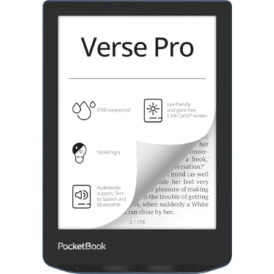 Imagen de eBook Pocketbook Verse Pro, 6&quot; E Ink Carta™, 16 GB RAM, SMARTlight, 300 DPI, Azure