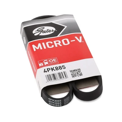 Imagen de GATES Micro V 4PK885 Correa trapecial poli 885 4 Poliéster, EPDM (Ethylen Propylen Dien Caucho) BMW: 3 Coupé, X3, X5, OPEL: Astra G CC norauto,