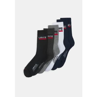 Imagen de Levi&#039;s Levis Regular CUT LOGO ECOM Calcetines, Hombre, Talla: 39 42, Blue/white/grey/black