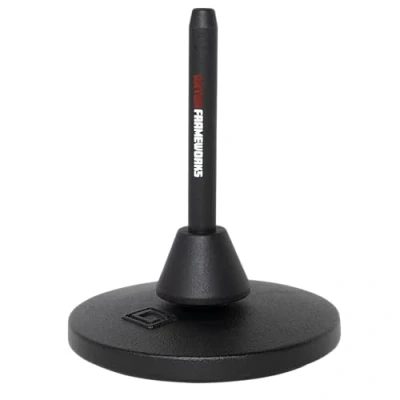 Imagen de Gator Frameworks Soporte de base redonda con peso vertical para clarinetes o flautas (GFW BNO CLRFLU), color negro