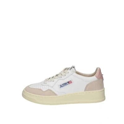 Imagen de AUTRY Zapatillas de deporte para mujer en piel y ante AULW LS37 Blanco Rosa, Color blanco., 38 EU