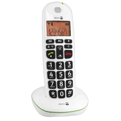Imagen de Doro PhoneEasy 100w, 20 entradas, Blanco, AAA, 10 h, 100 Níquel e Hhidruro Metálico