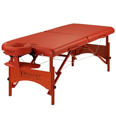 Imagen de Master Massage Fairlane mesa de masaje portátil tamaño deportivo, 71 cm, ligera y apoyo, accesorios adicionales incluidos, cama tatuaje, pestañas