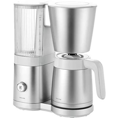 Imagen de ZWILLING ENFINIGY Cafetera de filtro con jarra térmica 1,25l, calentador, para 10 tazas, Función blooming, Acero inoxidable, Plata