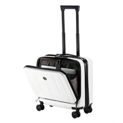 Imagen de TydeCkare Maletín de Equipaje Mano 16&quot; con 2 Compartimentos para portátil, Color Blanco Leche., 16 Pulgada, Maleta