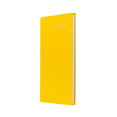 Imagen de Collins Debden Agenda semanal de bolsillo 2024 a 2024, cubierta flexible suave al tacto, calendario pequeño (amarillo)