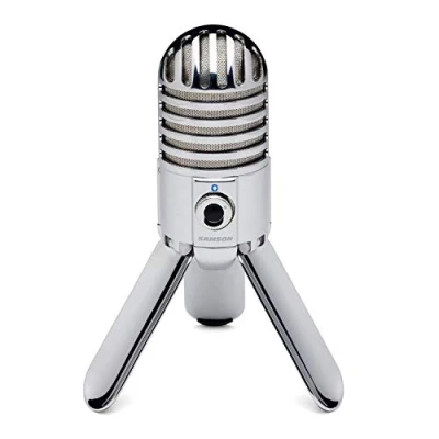 Imagen de Samson Meteor Mic, Micrófono para ordenador (USB, 20 Hz kHz, 25 mm), plateado (Chrome)