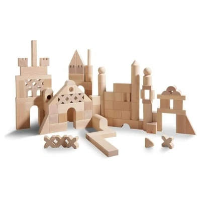 Imagen de HABA Casa Paquete básico de Bloques Base Extra Grandes, Color Beige (1077)