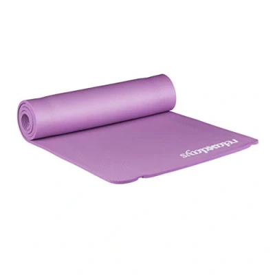 Imagen de Relaxdays Esterilla Yoga Plegable y Acolchada, Lila, Caucho, 60 x 180 cm