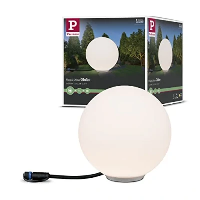 Imagen de Paulmann 94177 Objeto luminoso Plug &amp; Shine Globe IP67 3000 K 235 lm 24 V Lum.esférica, lum.exterior, iluminación jardín, terraza