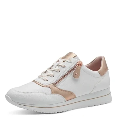 Imagen de Jana 8 23763 42, Zapatillas Mujer, Blanco, Oro Rosa, 38 EU