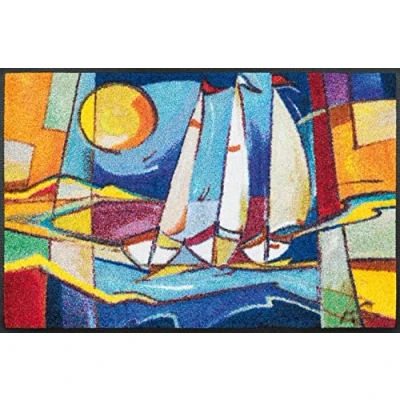 Imagen de Wash+Dry Sailing Home Felpudo, Nylon, Multicolor, 50x75cm