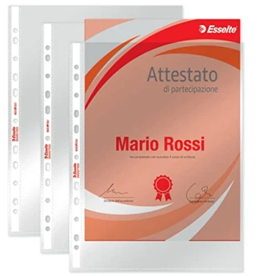 Imagen de Esselte The Universal Copy Safe Office 22 x 30 cm Buste O Liscia Lucida foratura 509700 (.Conf 50)