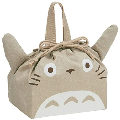 Imagen de Skater My Neighbor Totoro Bento Bolsa de almuerzo con cordón troquelado, diseño japonés auténtico