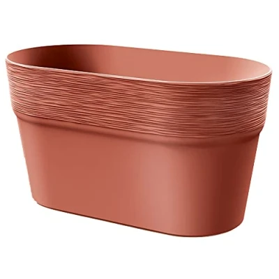 Imagen de Maceta FURU , dimensiones (mm) 277x147x148, color Cobre