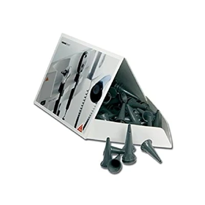 Imagen de Heine GIMA 31502 Espéculo hexagonal desechable, 2,5 mm, gris, 250 unidades, Dispensador de ml