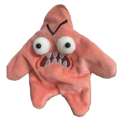 Imagen de Bpoeee Dancing Angry Starfish Prank Toy, Embarrassment Inside out Plush, Funny Stuffed Animals (Pink)