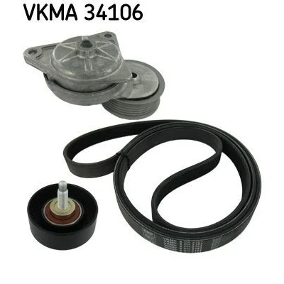 Imagen de SKF VKMA 34106 Juego de correas trapeciales poli V FORD: Focus Mk1 Hatchback, Furgón / Familiar, Tourneo Connect