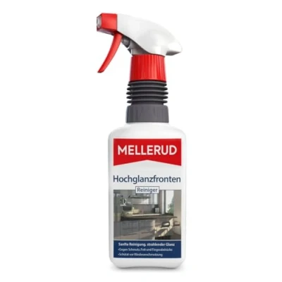 Imagen de MELLERUD Limpiador frontal brillante 1 x 0,5 l Spray eficaz para la limpieza de suciedad, grasa y huellas dactilares