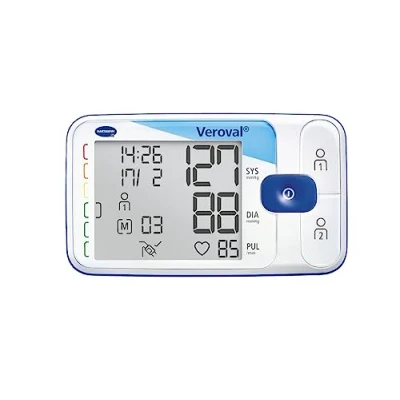 Imagen de VEROVAL, Tensiómetro de Brazo Digital, Medidor Tensión Arterial, Aparato para Medir la Medición Rápida y Precisa, Ergonómico, 200 Lecturas, Talla Universal (22 42cm)