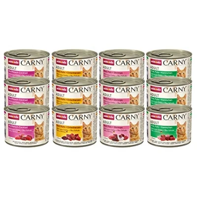 Imagen de comida para gatos animonda Carny Adult, húmeda adultos, pack mixto 2, 12 x 200 g