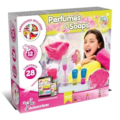Imagen de Science4you Perfumes &amp; Jabones Kit para Hacer y Crear Perfumes, de Ciencia Niños con Manualidades + 12 Experimentos, Juguetes Juegos Educativos, Regalo 7 8 9+ años