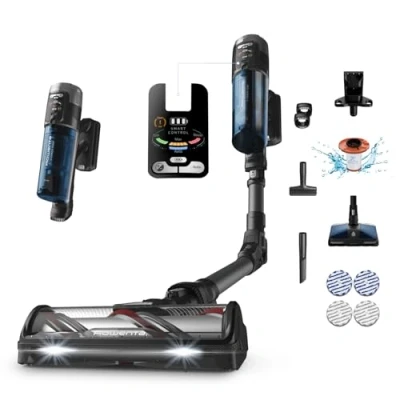 Imagen de X Force Flex 12.60 Neo de Rowenta, Aspiradora Escoba Sin Cable, Potencia Limpieza Profunda, Cabezal Aqua con Tecnología Aerospin, Flex, Pantalla Smart Control, RH9LC0WO