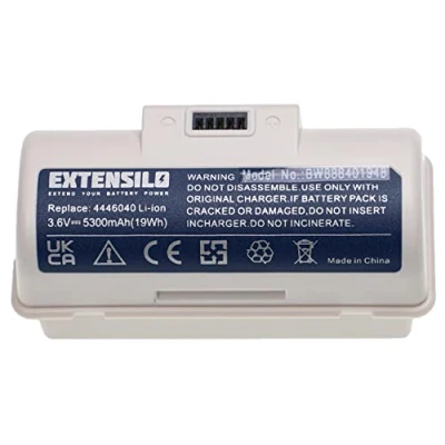 Imagen de EXTENSILO Batería Compatible con iRobot Braava Jet M6134, 245, 244, 250, 241, M6, 240, M6110 Robot Limpieza (5300 mAh, 3,6 V, Li Ion)