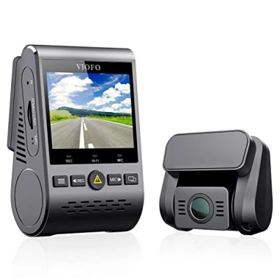 Imagen de VIOFO Dual Cámara de Coche, A129 Duo Full HD 1080P Frontal y la Trasera con GPS, Wi Fi, Grabación Emergencia, Modo Estacionamiento, Supercondensador, Detección Movimiento
