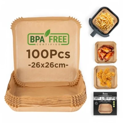 Imagen de Papel para freidora sin aceite Masterpro bgmp 7606 100 Unidades 26 x 4,5 cm 6941849639515