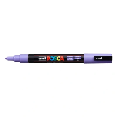 Imagen de uni ball 186537 Marcador POSCA con punta fina redonda, púrpura