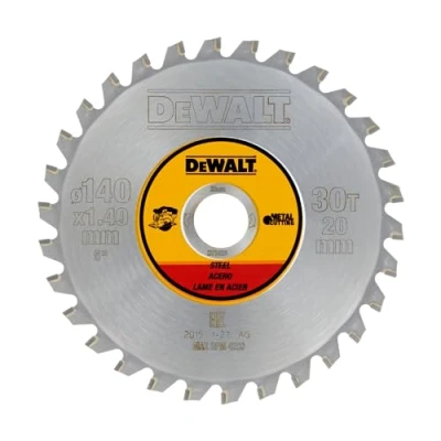 Imagen de DeWalt DT1923 QZ Hoja para sierra circular sin cable, 140 x 20 mm, 30D acero TCG +1, 5º