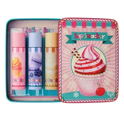 Imagen de Lip Smacker Balm Tin Trio, Set de Regalo 3 Bálsamos Labiales para Niños, Edición Especial O&amp;B, Hidratantes y Fáciles Aplicar, con Aceite Semillas Ricino, O&amp;B