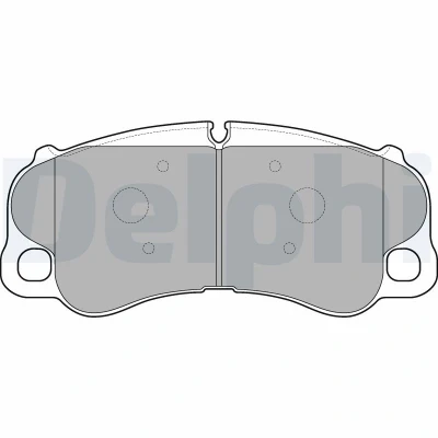 Imagen de DELPHI LP3233 Juego de pastillas freno preparado para indicador desgaste Chapa antichirridos con accesorios PORSCHE: 911 Cabrio