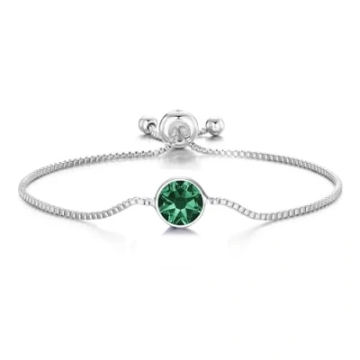 Imagen de Philip Jones Brazalete de Cristal Verde Creado con Cristales Zircondia®