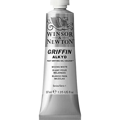 Imagen de Winsor &amp; Newton óleo al de secado rápido Griffin Alkyd tubo 37ml color blanco para mezclar